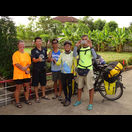 Mitglieder der thailändischen Fahrradfahrergruppe, die in diesem Jahr Thailand entlang der Grenzen bereisen wollen